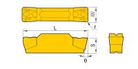 QCMB1502-CT-HR7225 Пластина отрезная, канавочная