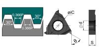 16NL-2.00TR-HR5225 Пластина резьбовая