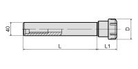C40-ER40-085 Патрон цанговый с цилиндрическим хвостовиком