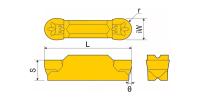 QPMB4020-RM-HR8225 Пластина отрезная, канавочная