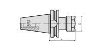 BT30-ER16-100 Патрон цанговый
