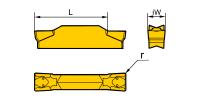 ZTGD0404-MG HR52522 Пластина отрезная, канавочная для нержавеющей стали