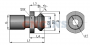 Штревель CAT40x45 HAAS с отверстием для СОЖ
