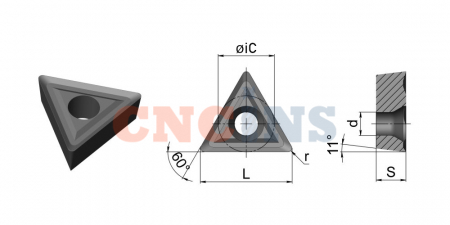 TPGH110304L-HR7125 Пластина токарная
