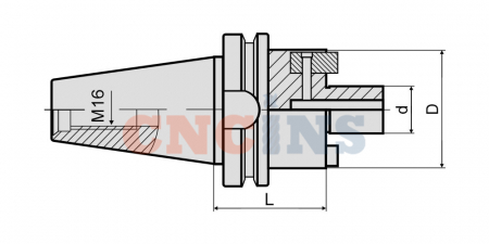 Оправка для насадных фрез BT40-FMB32-050