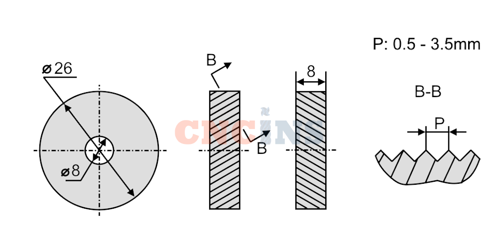 Ролик для сетчатого рифления 